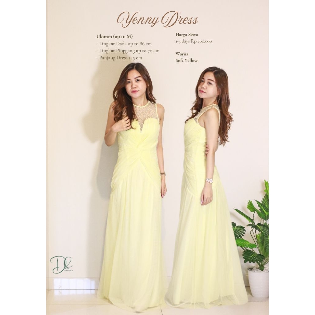 (SEWA/RENT) Yenny Dress - Dress Pesta - Dress Prewedding