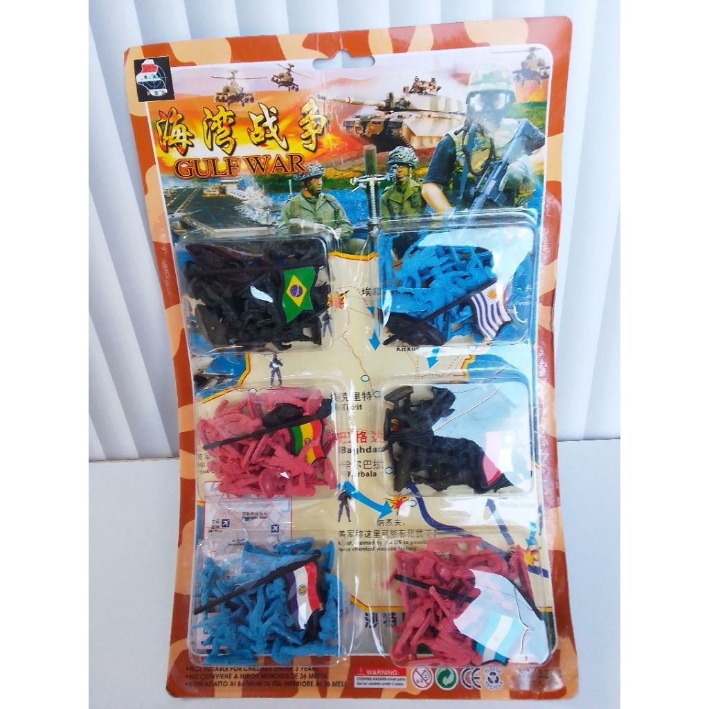 1 Lembar Mainan Tentara 6 Negara