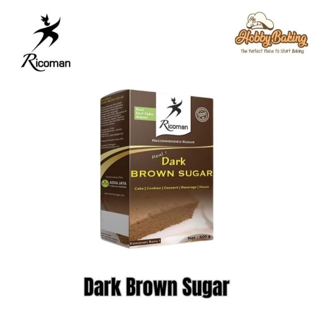 

Ricoman Dark Brown Sugar 500gr