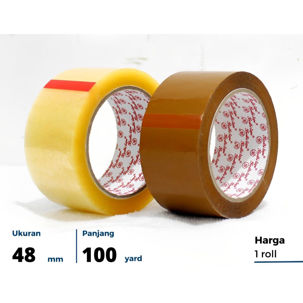 

Lakban Opp Tape Bening/Coklat 2inch (48mm)