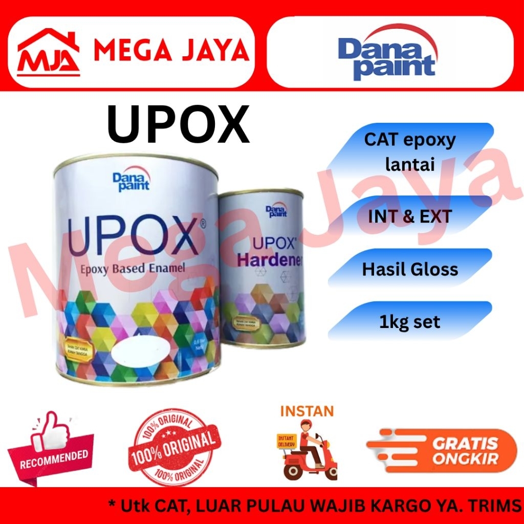 CAT LANTAI UPOX EPOXY / CAT KERAMIK / CAT  LANTAI WARNA 1kg set