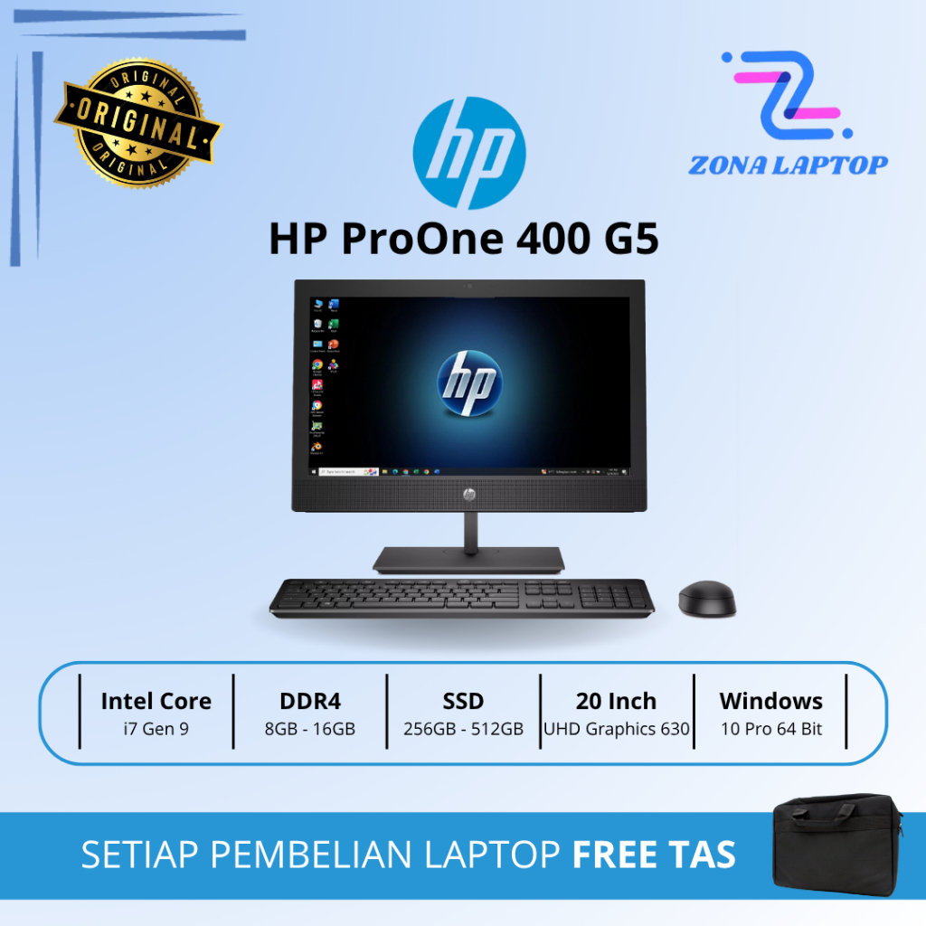 HP ProOne 400 G5 i7 Gen 9 SECOND | MURAH | BERKUALITAS