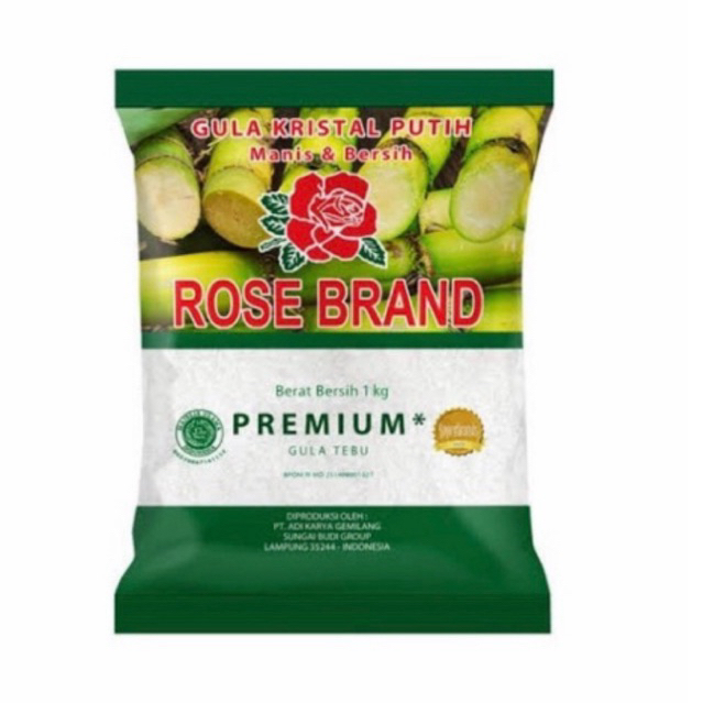 

Gula Rosebrand 1 kg (Gula pasir putih kemasan hijau)