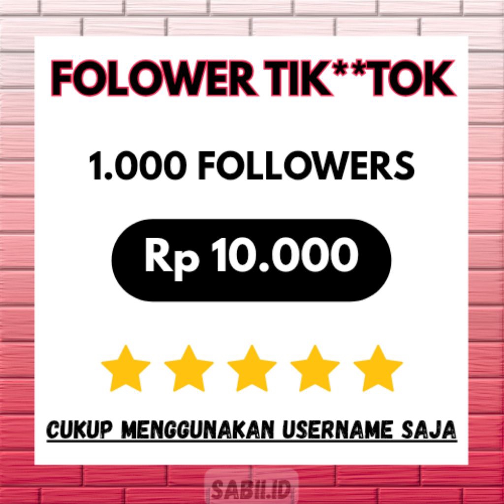 Followers Tik**Tok Real Aktif Permanen Bergaransi