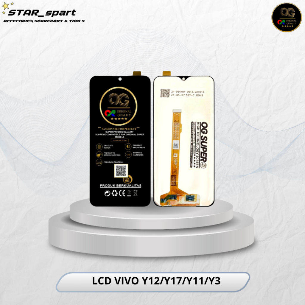 LCD VIVO Y12/Y11/Y17/Y3 BLACK OG SUPER/LCD OG/OG LCD/LCD VIVO