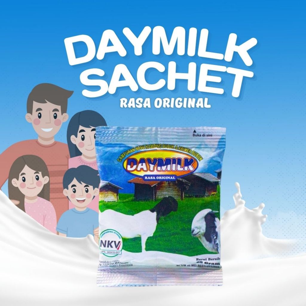 

DAYMILK Rasa Original Atasi pernafasan & Persendian - 1 Sachet