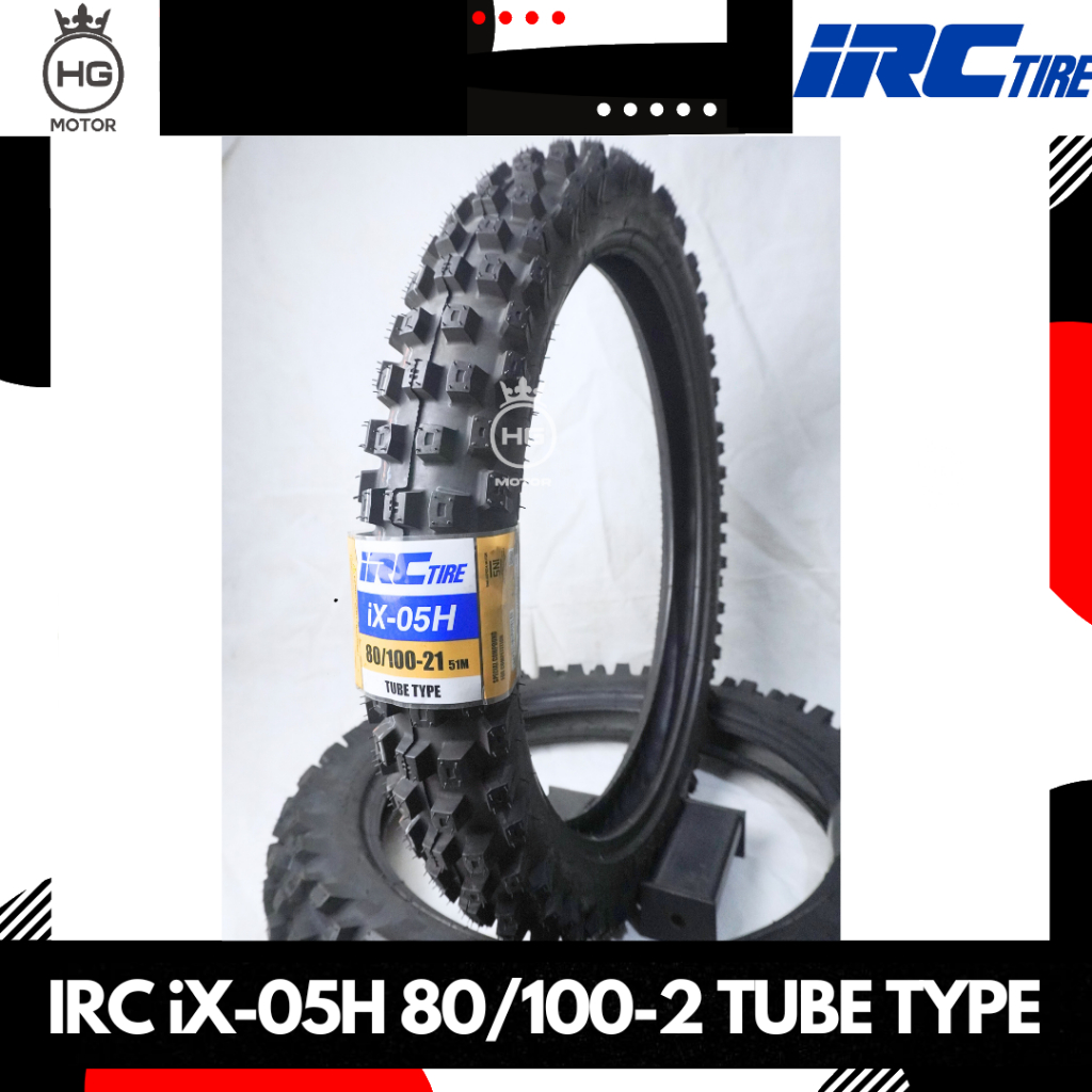 BAN TRAIL DEPAN BELAKANG IRC 80/100-21 & 100/100-18 - IRC iX-05H Ring 21 IRC iX-09W Ring 18