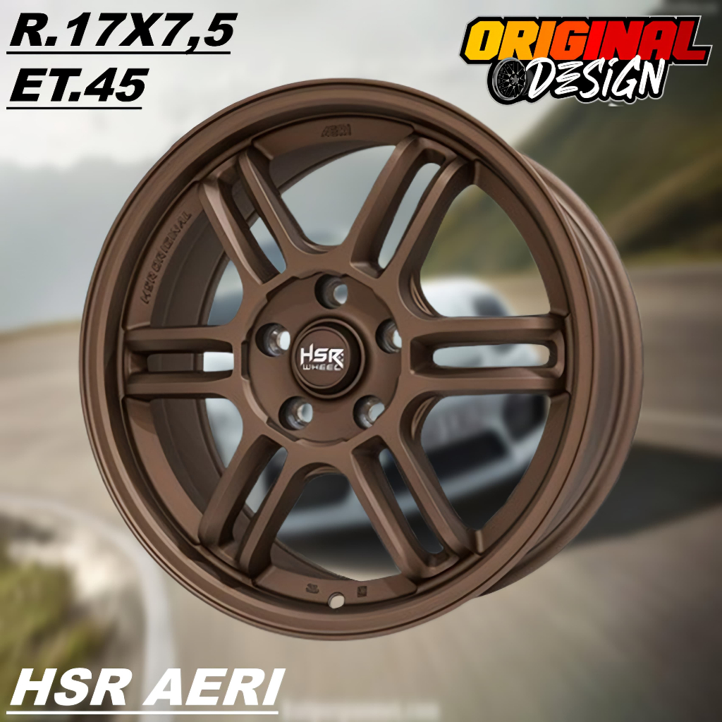 Pelek Mobil RUSH, TERIOS, INNOVA, Ring 17 Velg HSR ERI R17 Bronze