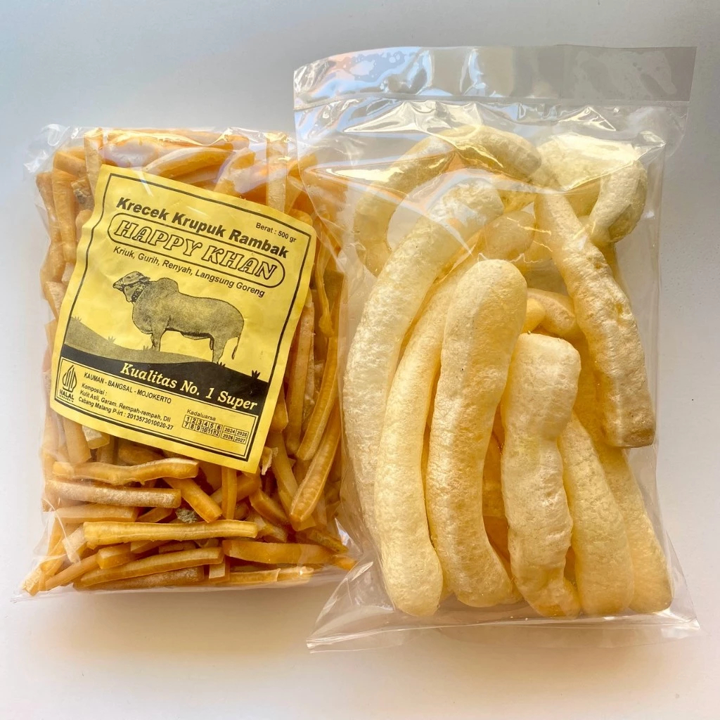 

Kerupuk Kulit Sapi Stik Mie / Rambak Sapi Stik Mie / Kerupuk Kulit Sapi Mentah Stik Mie Premium