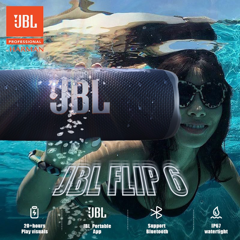JXK7 100%OriginalJbl Flip 6 Speaker Bluetooth Super Bass Jbl Garansi 1 Tahun Powerful Sound