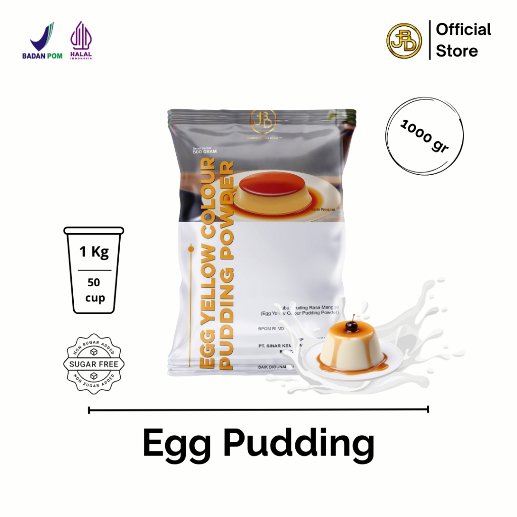 

Egg Pudding Powder 1kg | Topping Minuman | Jakarta Bubble Drink