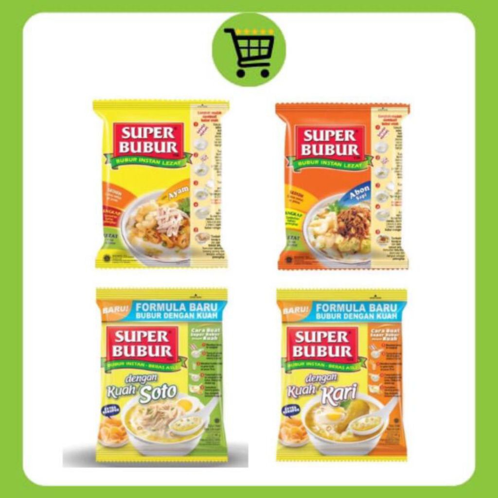 

•DailyMart• Super Bubur Aneka Rasa 45gr | Super Bubur Ayam Instan