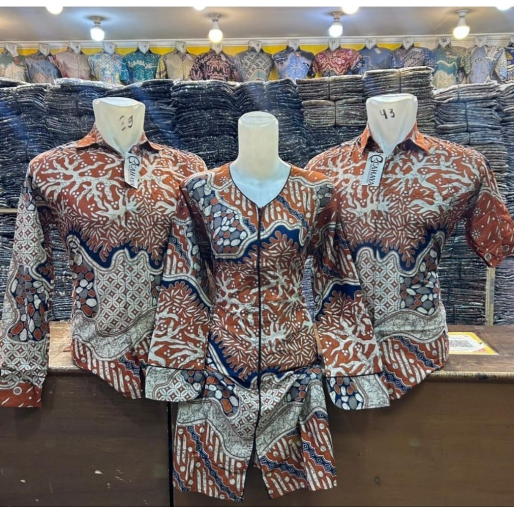 CUST Brand Bandung Batik Suami Istri Batik Couple Batik Seragam