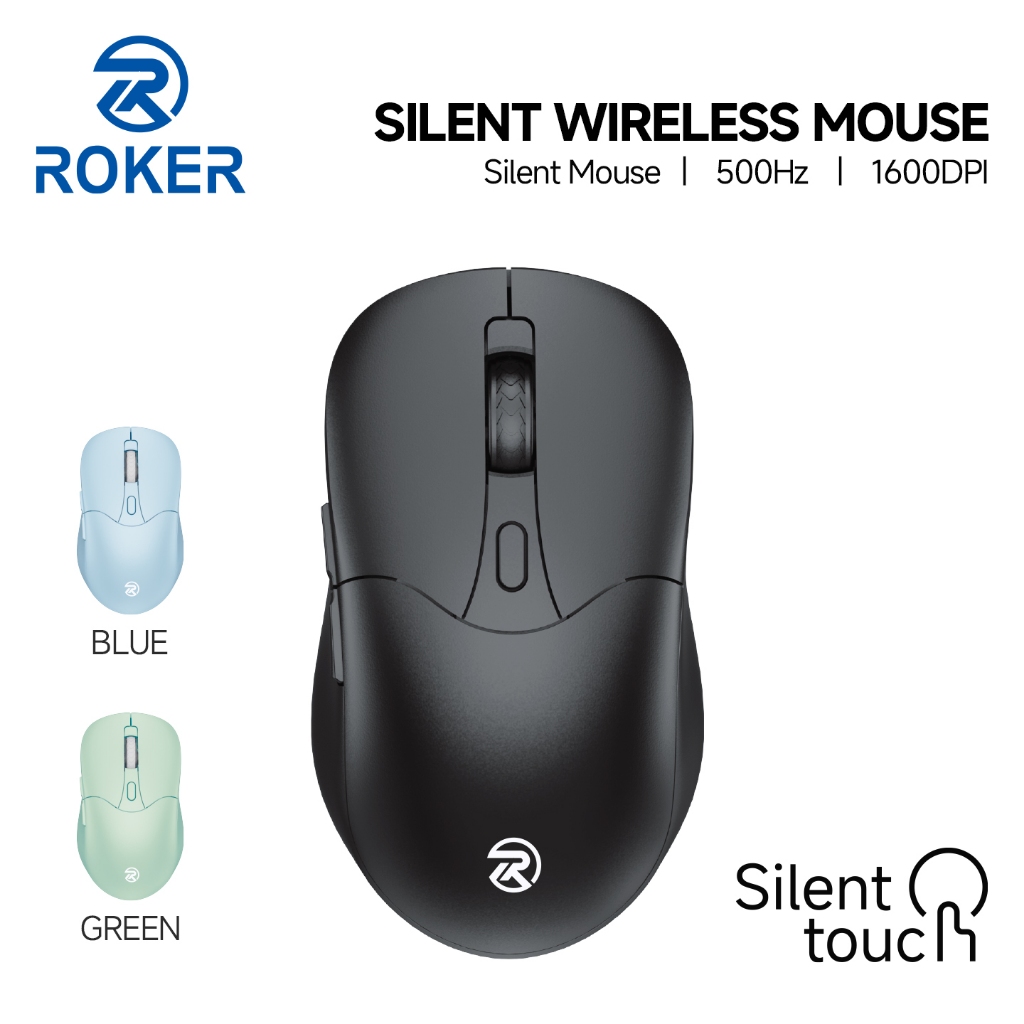 ROKER Mouse RM101 Silent Smooth wireless and bluetooth 2 in 1