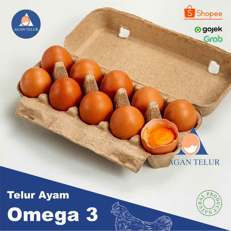 

Telur Ayam Negeri Omega Super Per 10 Butir/ Box