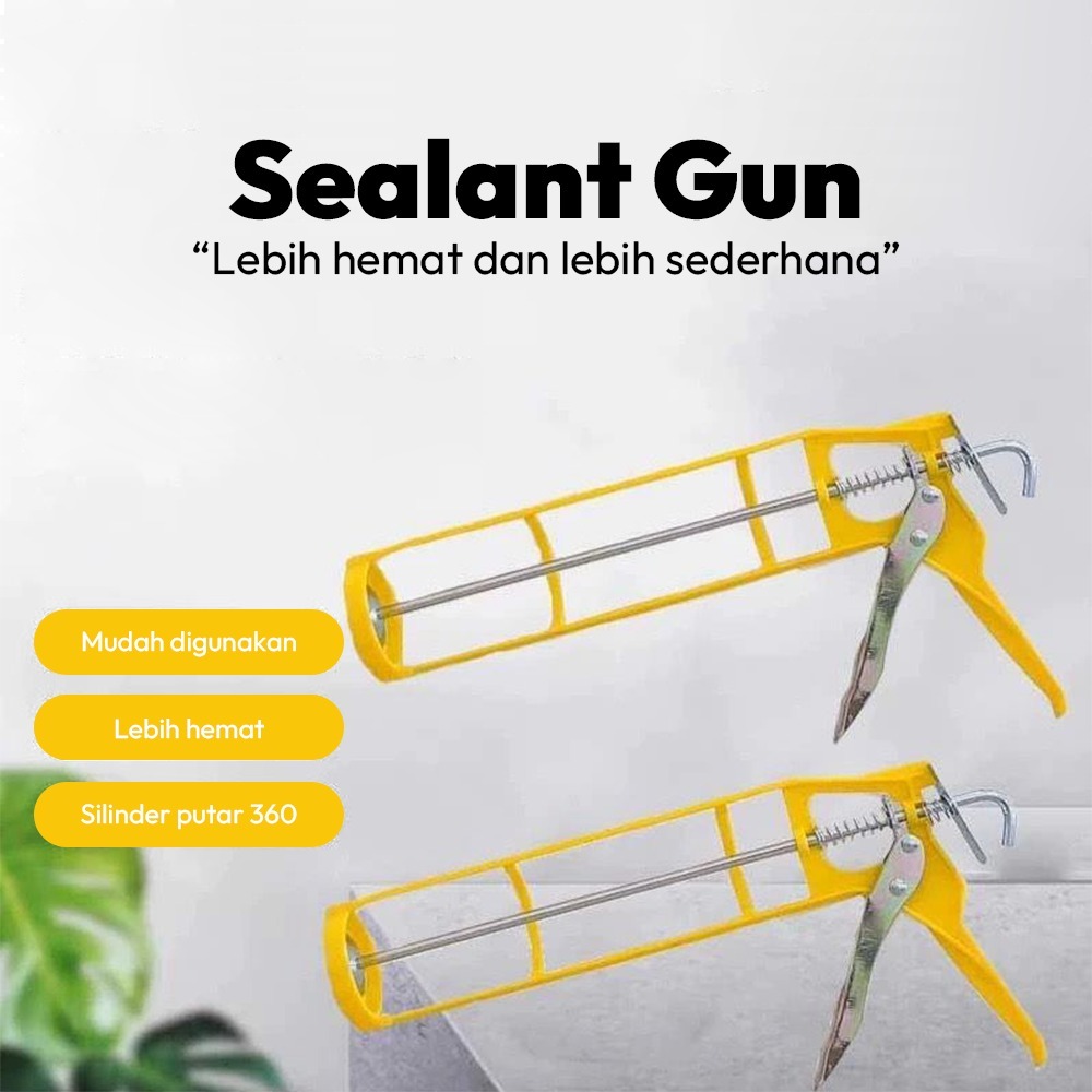 SEALANT GUN PLASTIK, SEALANT GUN LEM SEALANT, SILICONE SEALANT GUN BAHAN PLASTIK