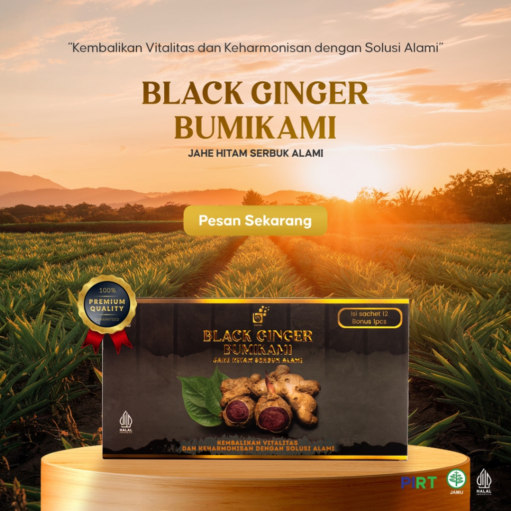

NG Orinal Black Ginger BumiKami Paket 2 Box Jahe Hitam Thailand Asli Melancarkan Peredaran Darah ke