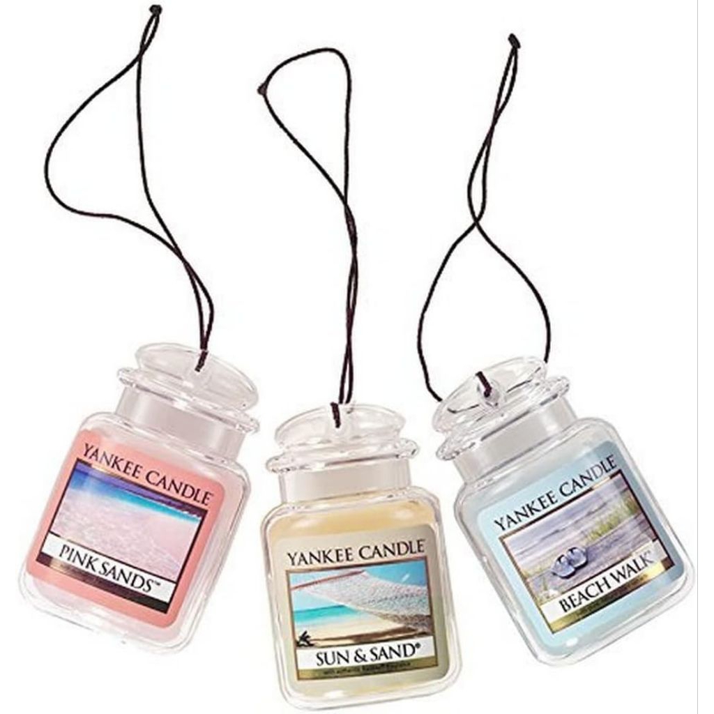 Yankee Candle Car Jar (3 pack: Beach Walk, Pink Sands, and Sun & Sand)