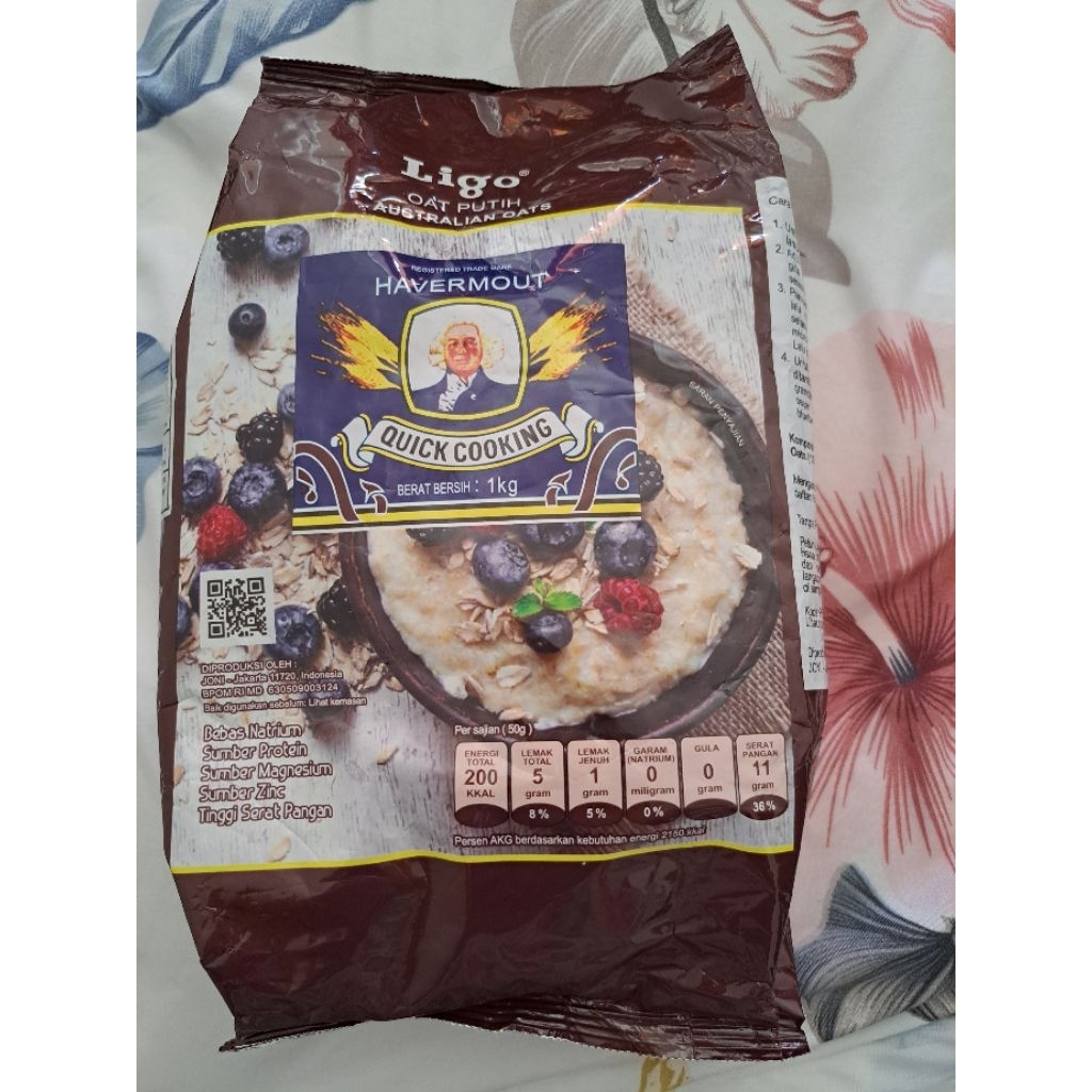 

Ligo White Oat Quick Cooking 1 kg exp 01/2028
