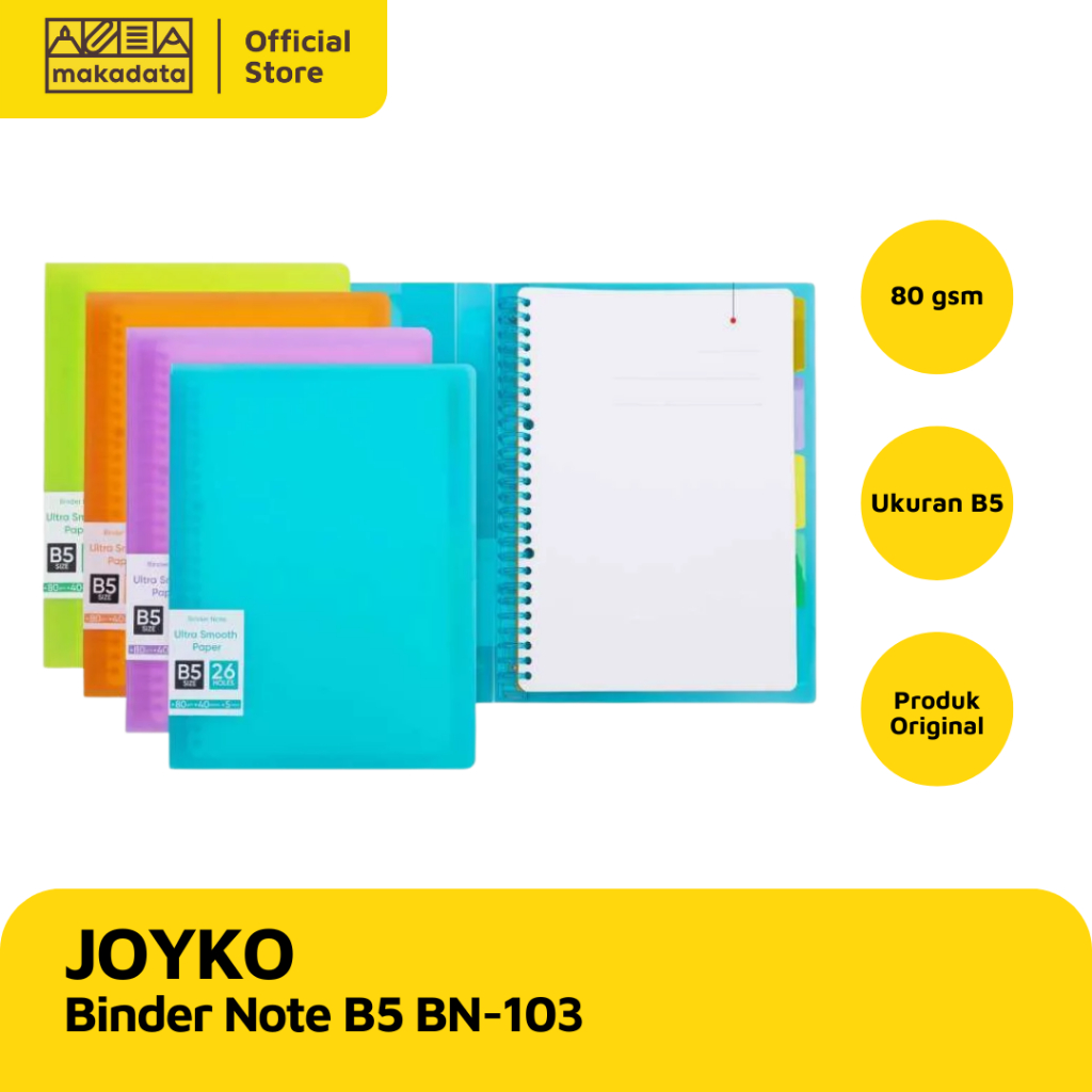 

BINDER NOTE JOYKO B5 BN-103 MURAH
