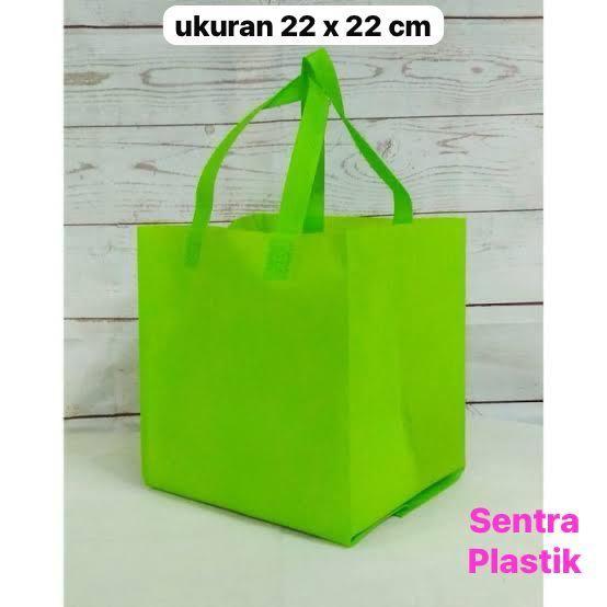 

Tas Spunbound / Goodie Bag Handle Kotak 22 CM X 22 CM