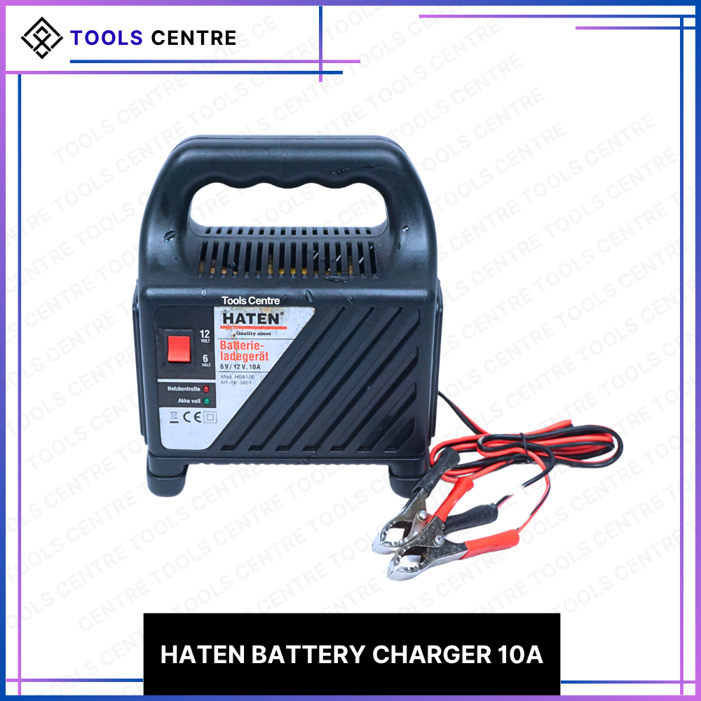 Haten Battery Charger 10A | Charger Aki 10A | Charger Aki Mobil/Motor 10A |