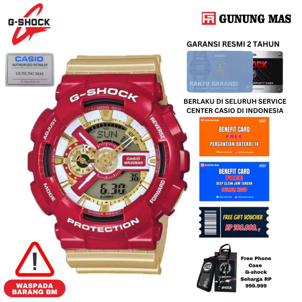 G-Shock GA-110CS-4ADR Jam Tangan Pria 100% Original