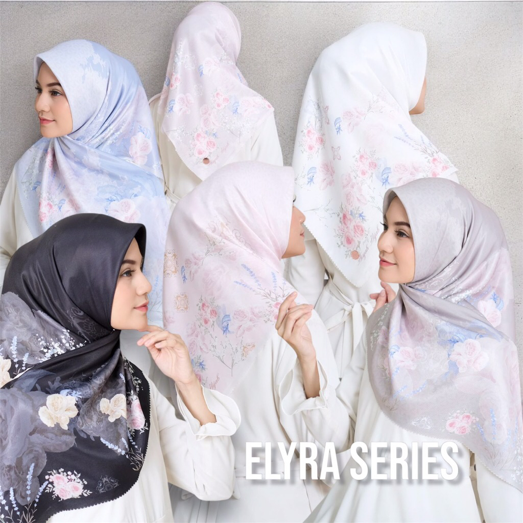 Grosir Hijab 10pcs Hijab Segiempat Elyra Series Aisyah Jilbab Segiempat Motif Premium Aisyah Jilbab 