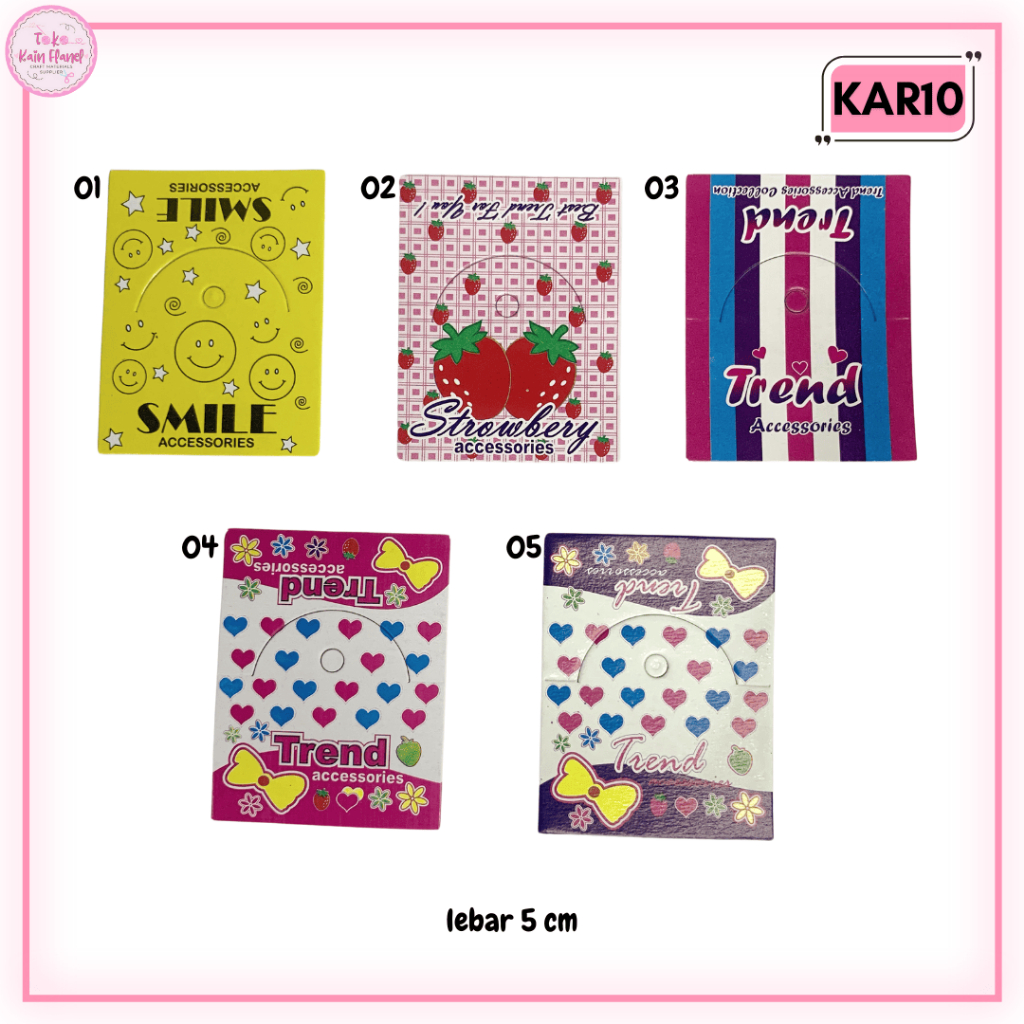 

Hang Tag lebar 5 cm KAR10 (Per Lusin)
