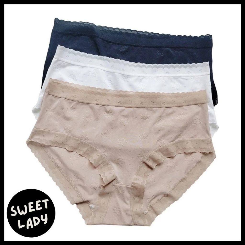 Celana Dalam Wanita Renda Underwear CD Sempak Cewek Women Polyester Panty Soft PDW 35