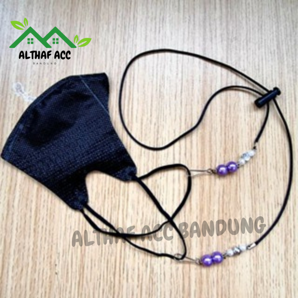 Konektor Masker Hijab Tali Mutiara