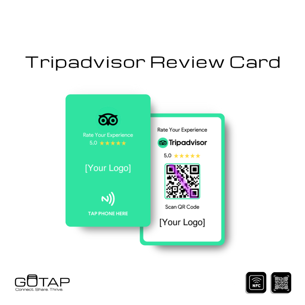 Kartu NFC Review Tripadvisor | NFC Tripadvisor Review Card