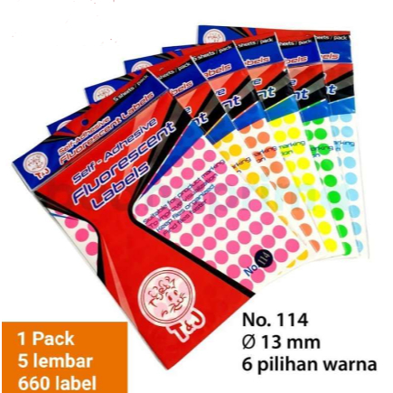 

T&J - Label Bulat No 114 Tom & Jerry Warna