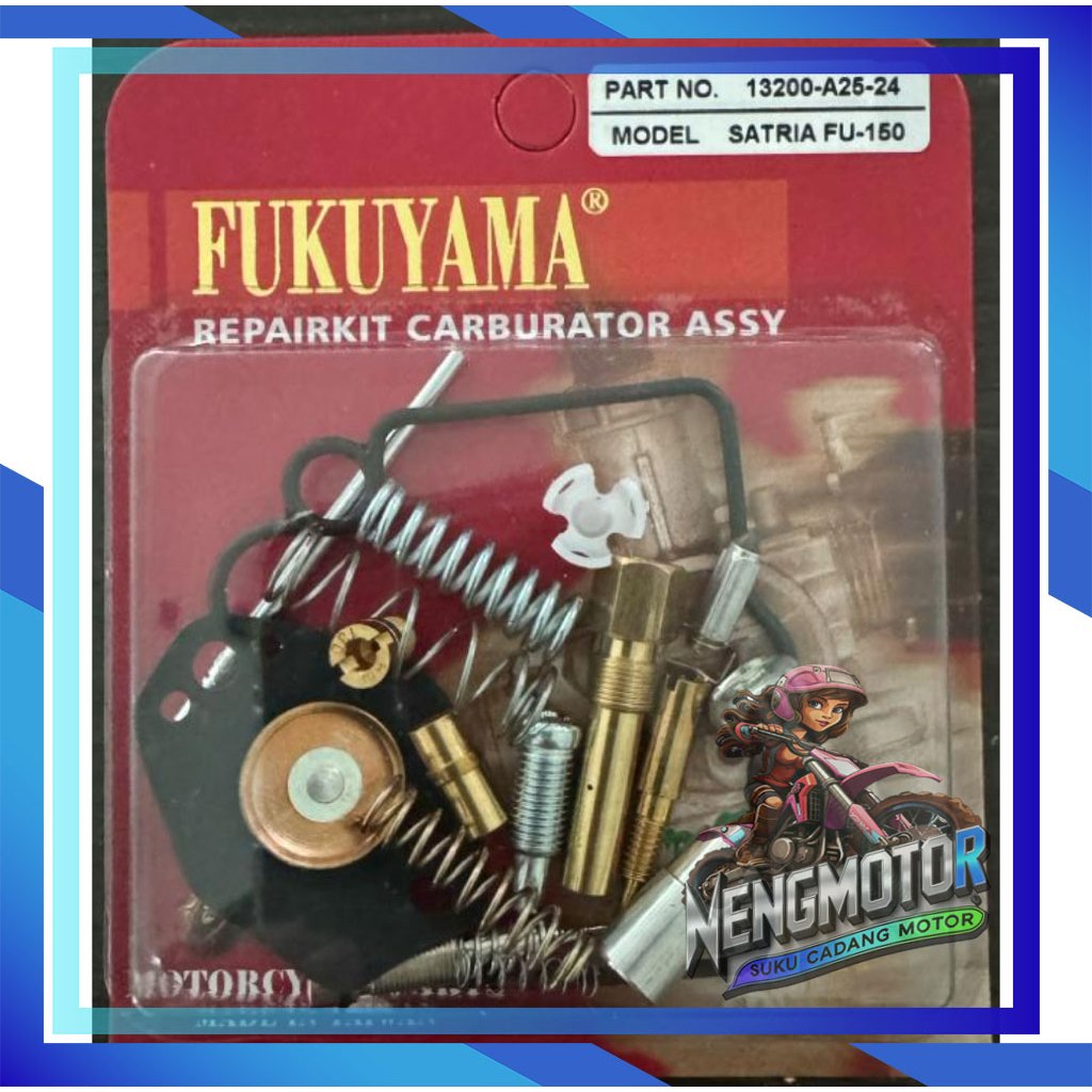 REPAIRKIT CARBURATOR ASSY REPAIR KIT KARBURATOR ASSY SATRIA FU 150 - FUKUYAMA HIGH QUALITY