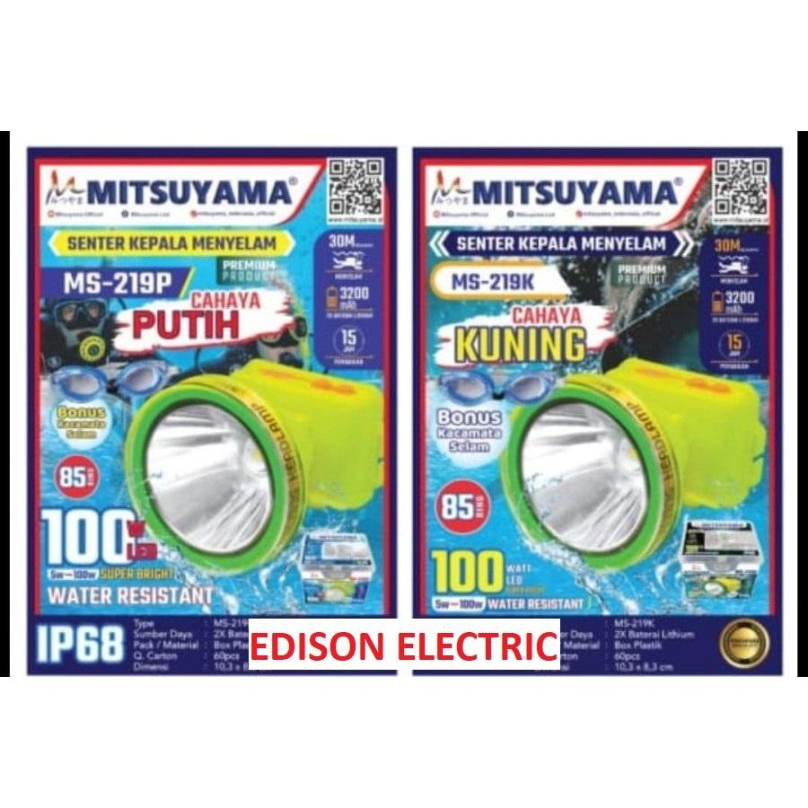 MITSUYAMA SENTER KEPALA SELAM / DIVING LED 100W MS-291P MS-291K / HEADLAMP 100WATT 100 WATT MENYELAM