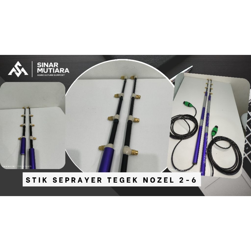 Stik joran pancing 3.5 meter, nozzle kuningan 2 / 3 / 4 / 5 / 6 mata, free packing pipa paralon