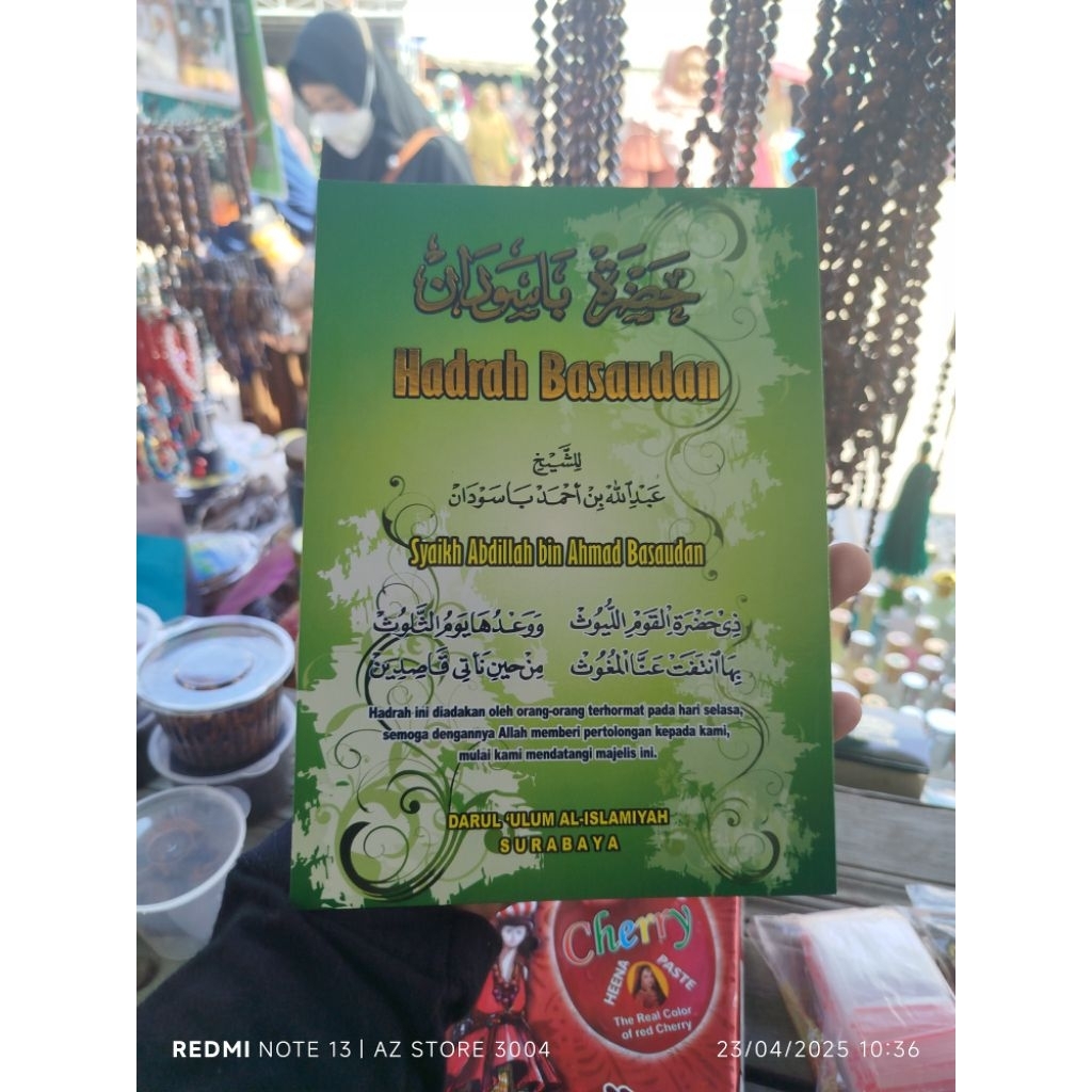 COD kitab / buku hadrah basaudan terjemah