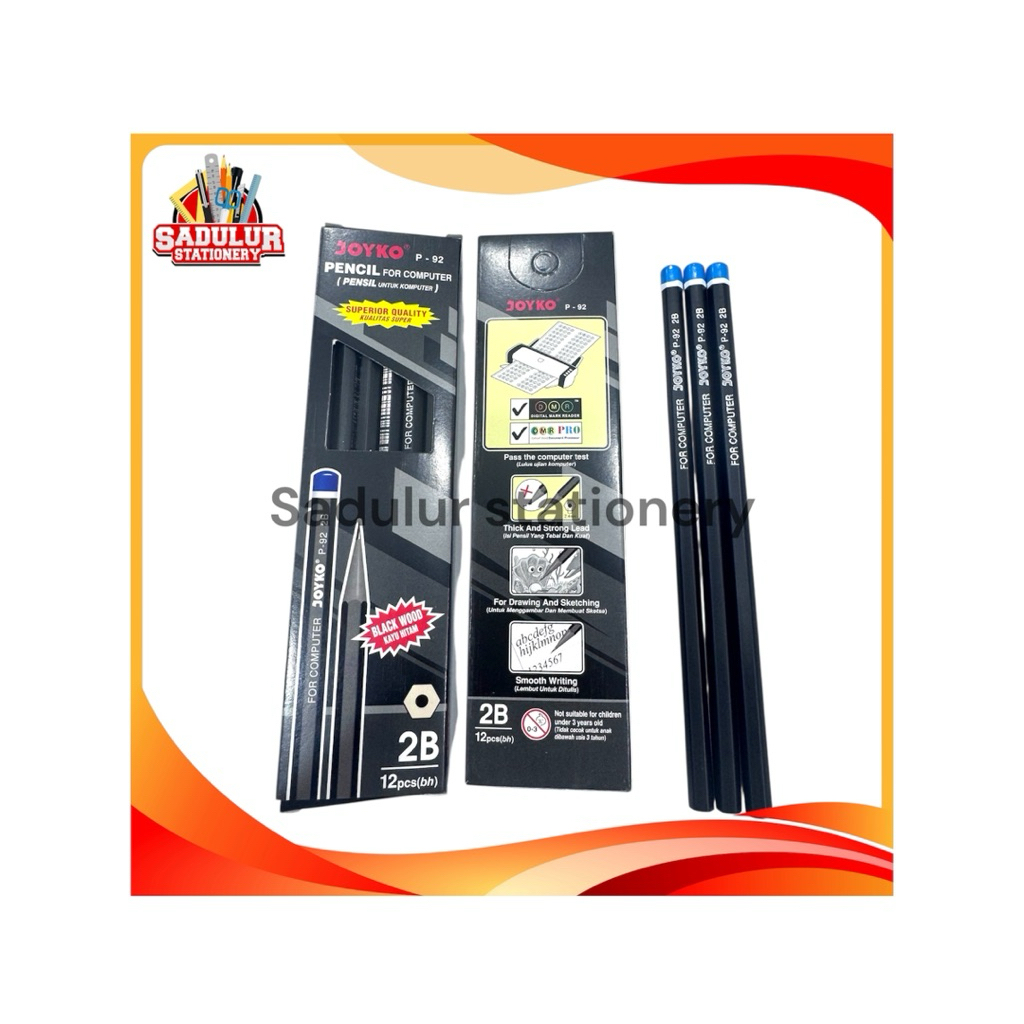 

(1PCS)- PENSIL JOYKO P-92 / pensil 2b joyko hitam
