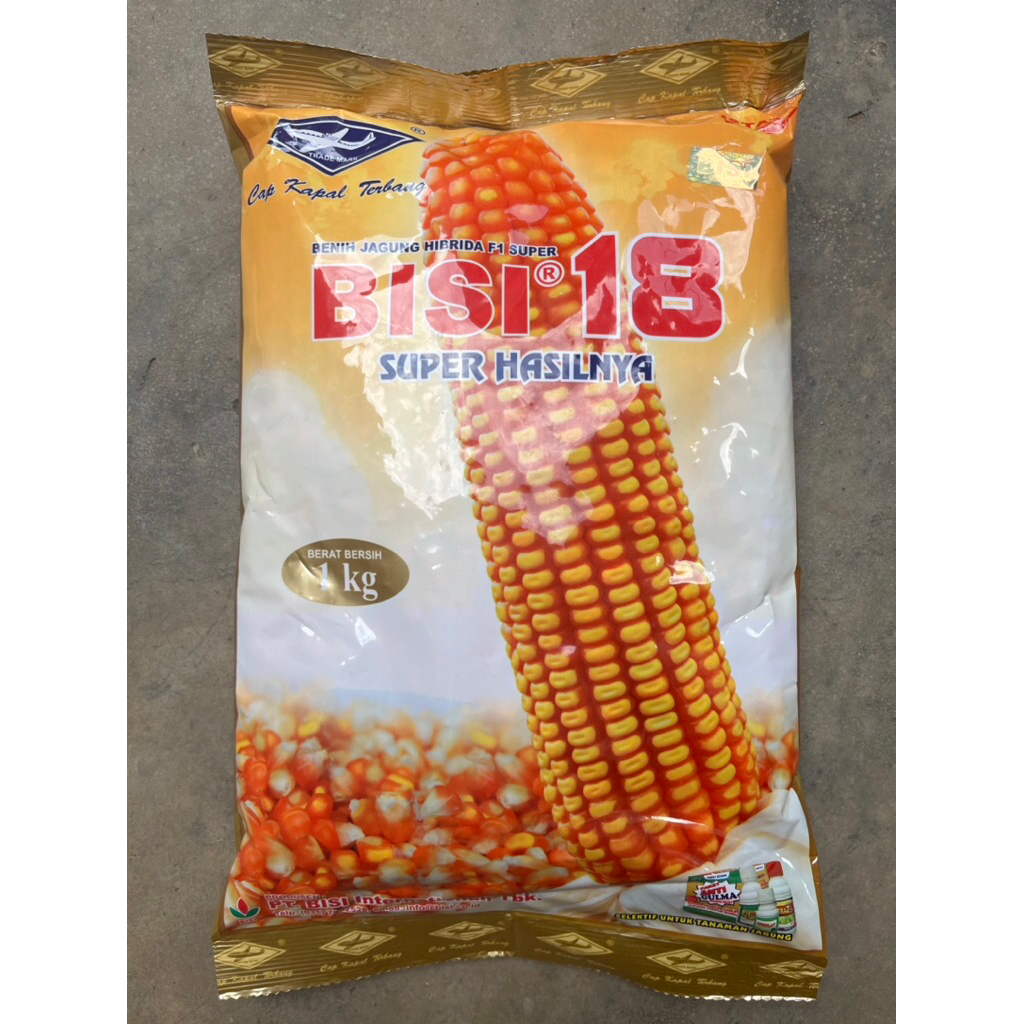 Benih Bibit Jagung Hibrida Bisi 18 Kemasan 1 kg