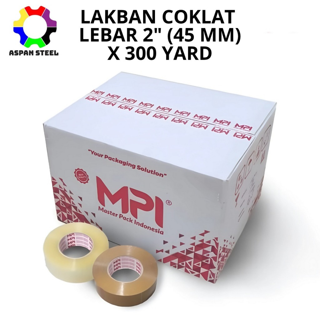 

Lakban coklat 45 mm x 300 yard