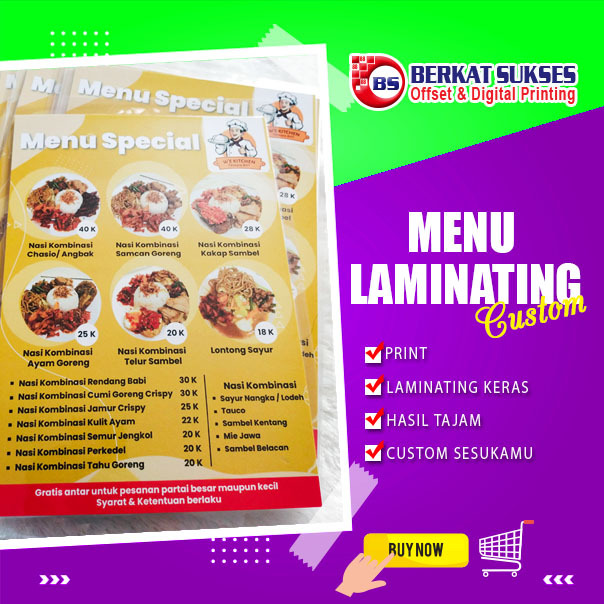

CETAK MENU,DAFTAR MENU, MENU KULINER LAMINATING KERAS