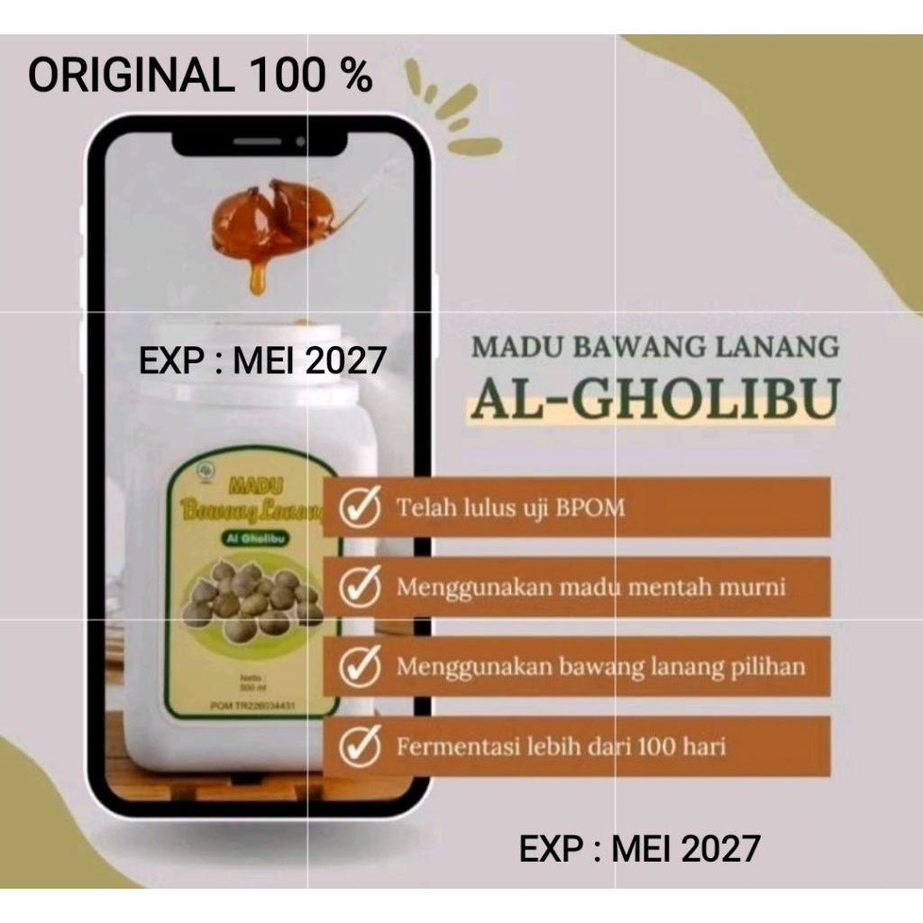 

MADU ALGHOLIBU Madu Bawang Lanang tunggal Algholibu KARAWANG | Madu Bawang Tunggal | Bawang Lanang