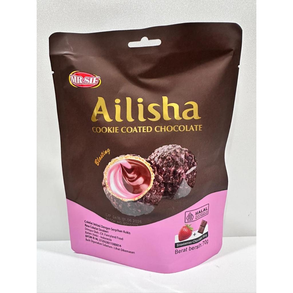 Navi_Lezatoz [Fashion518] Mr.Sif Ailisha Chocolate Cokelat Coklat Ailisha 70Gr Ailisha Golden Cookie