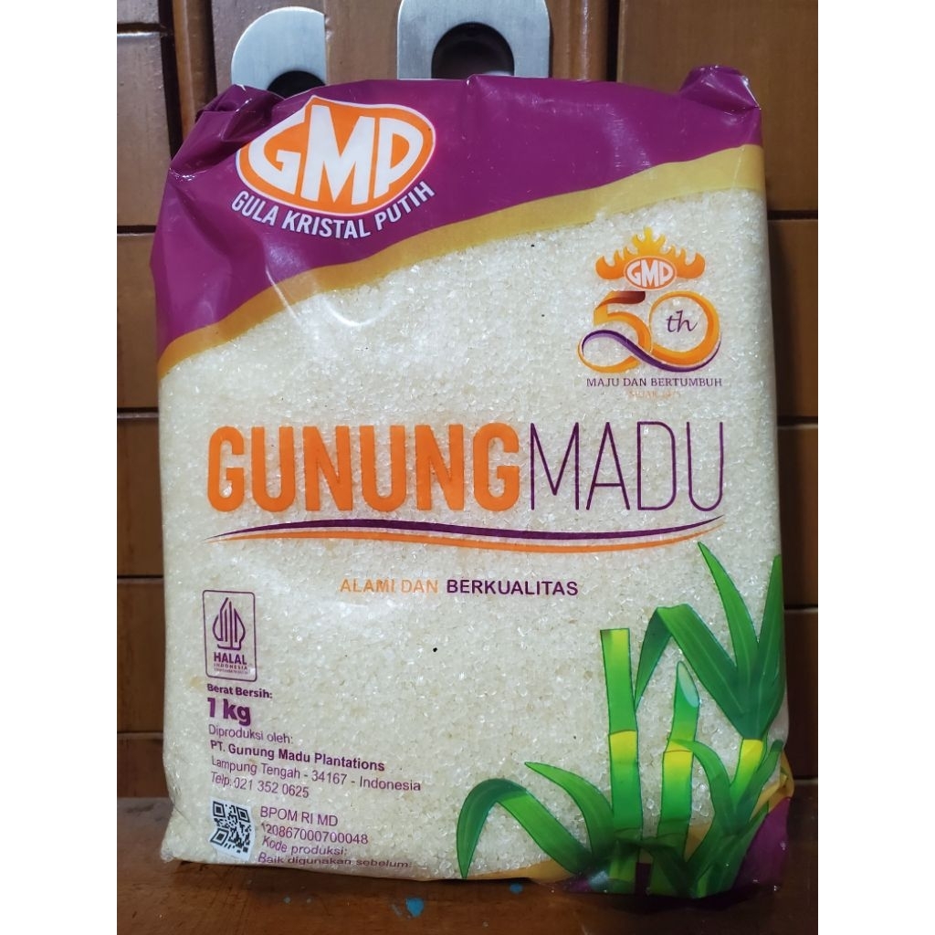 

Gunungmadu gula pasir /Kristal Premium 1 Kg /Satu Kilogram / Asli 100% Tebu.