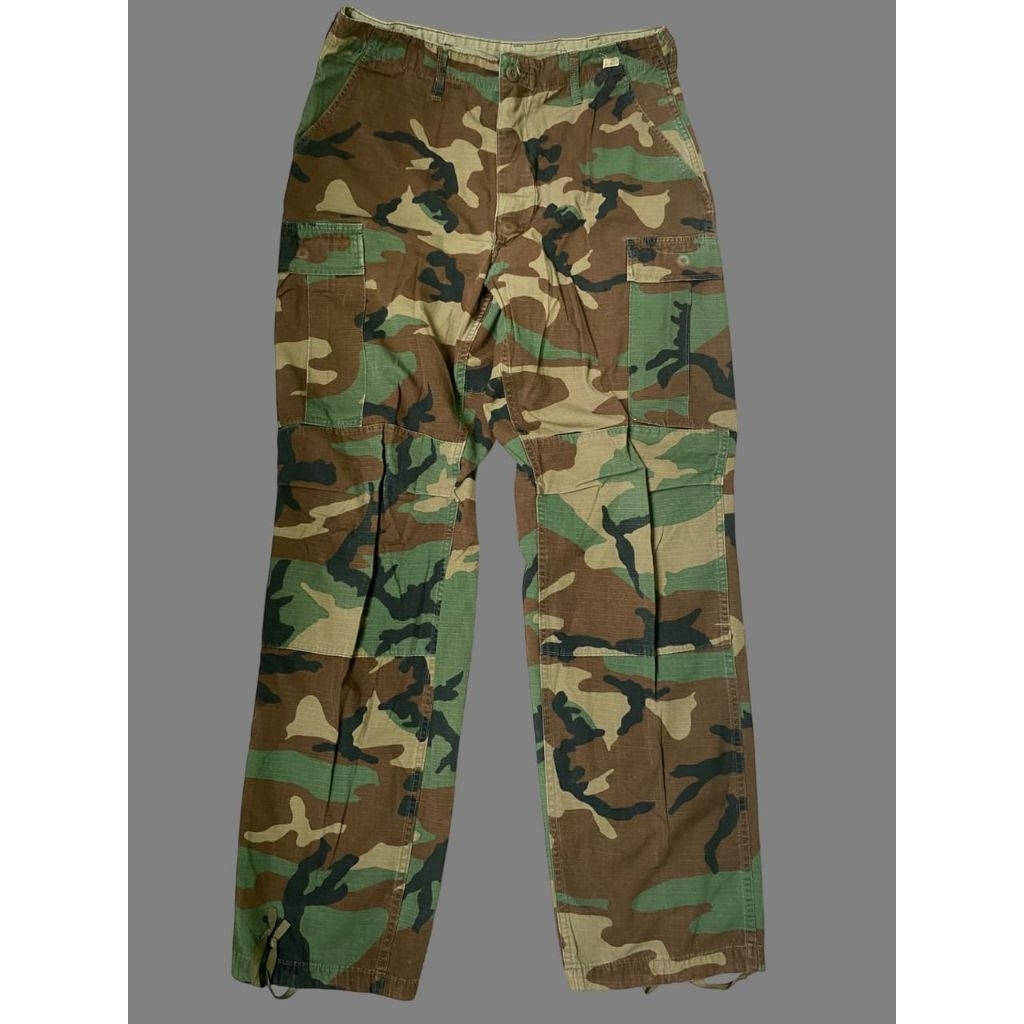 Celana Trousers Kargo Loreng Woodland Tentara Amerika US Army