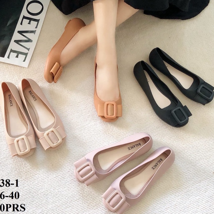 KODE H35E FlatshoesSepatu Jelly BalanceFavoliSquidBee 838