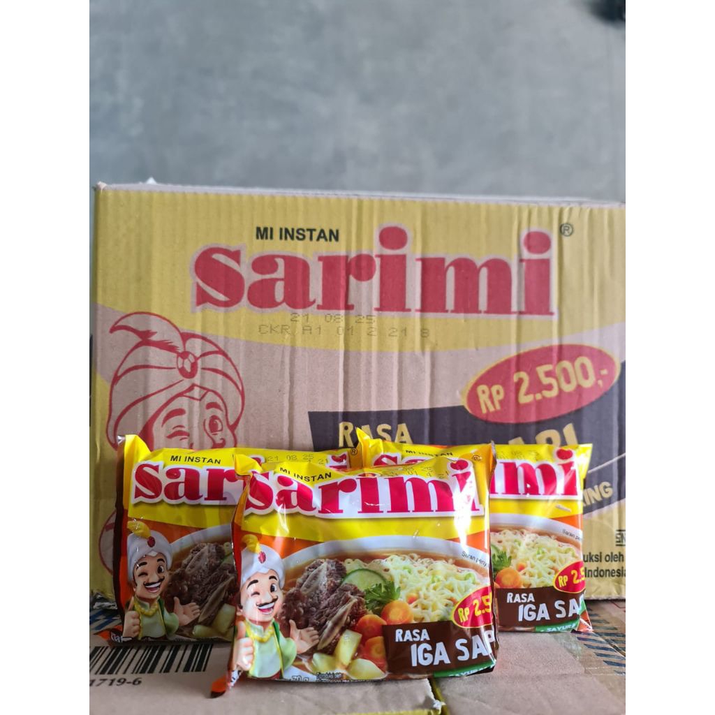 

Sarimi kuah rasa iga sapi 1dus isi 40pcs exp panjang