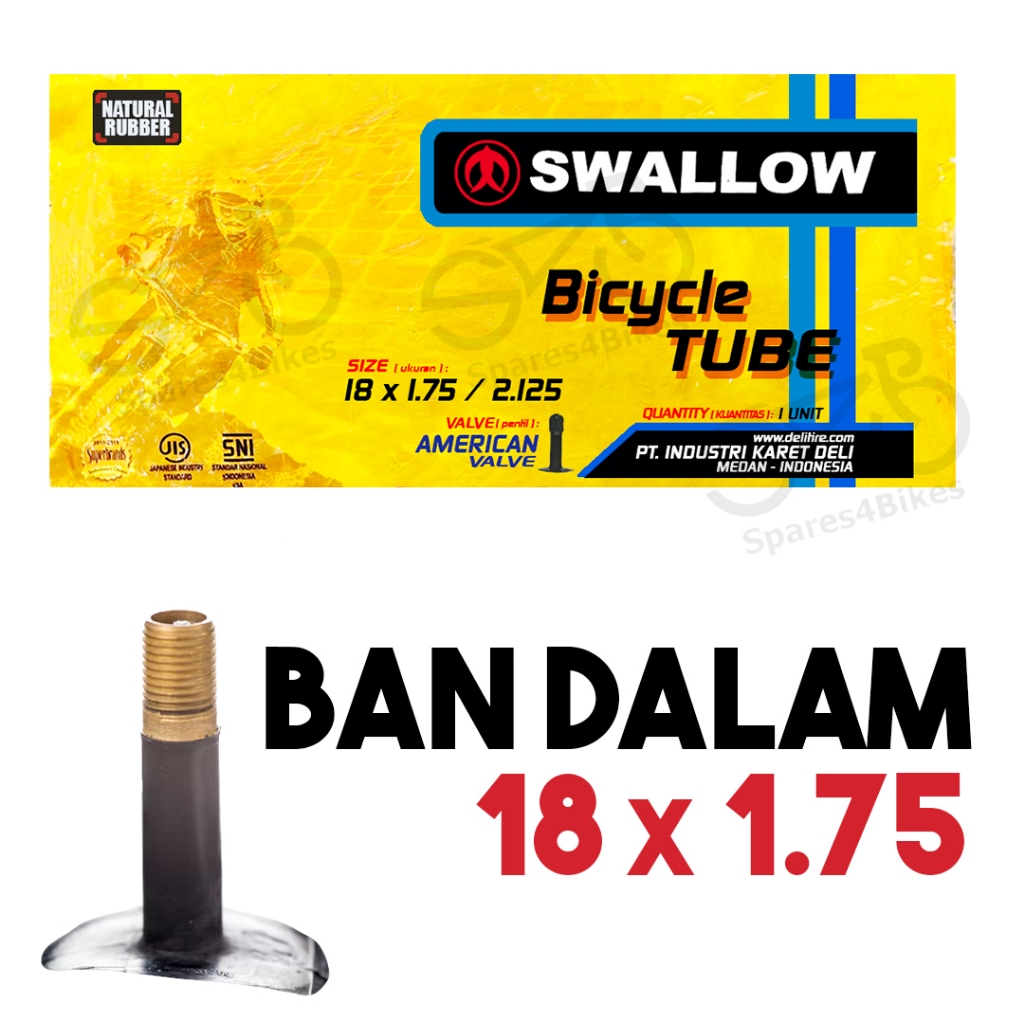 Ban Dalam Sepeda Anak 18 x 1.75 / 2.125 SWALLOW