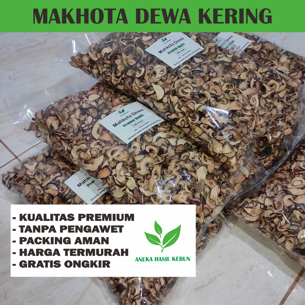 

Mahkota Dewa kering 1 Kg Asli Kualitas Premium Grade A Untuk Herbal