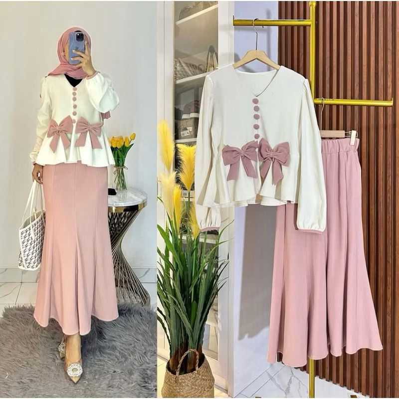 Setcell Terbaru 2025 Stelan Murah Satu Stel Outfit Kece Oneset Remaja Kece Satu Set Cwek Ootd Satu S